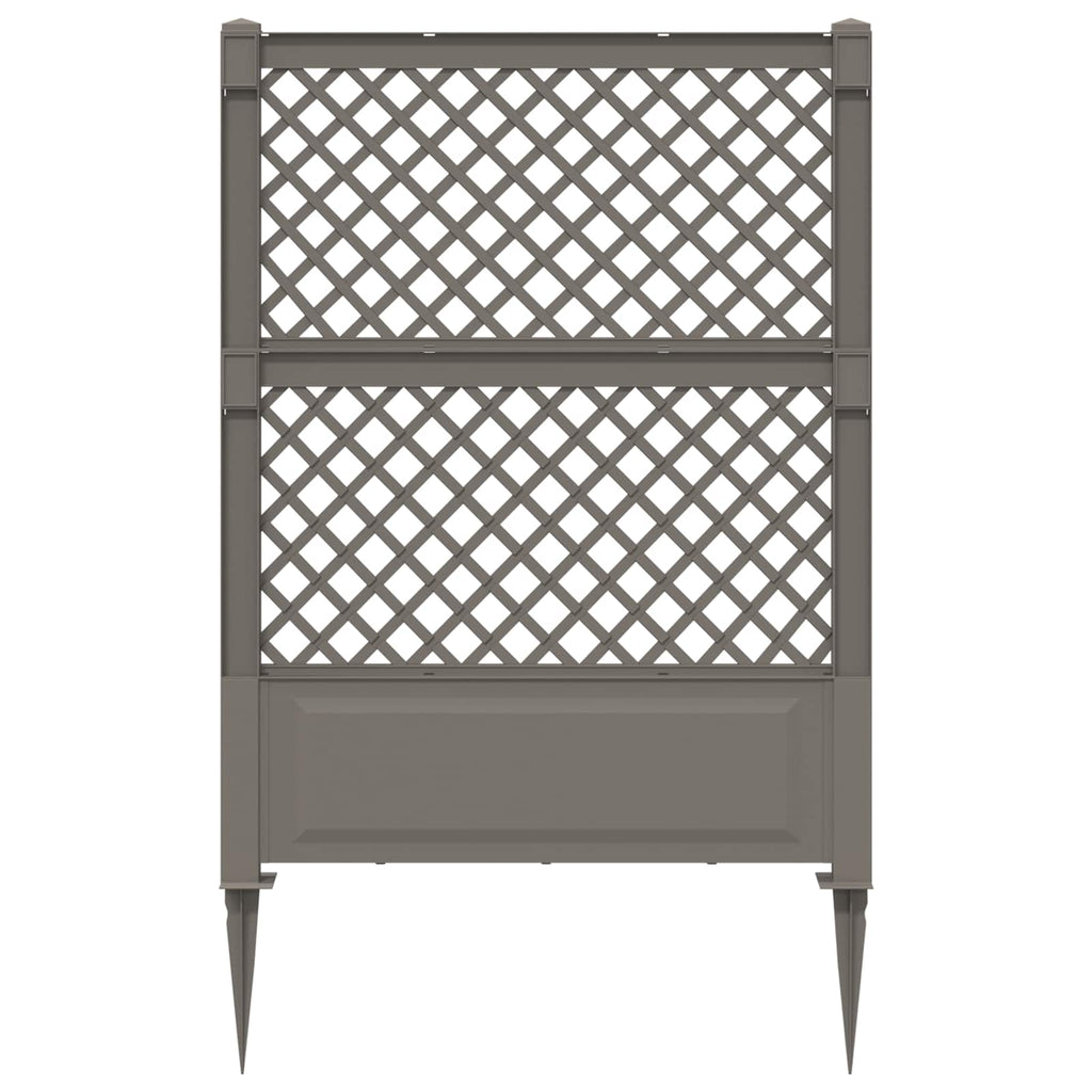 vidaXL Trellis z gwoździem Szary 99 x 6 x 165 cm PP