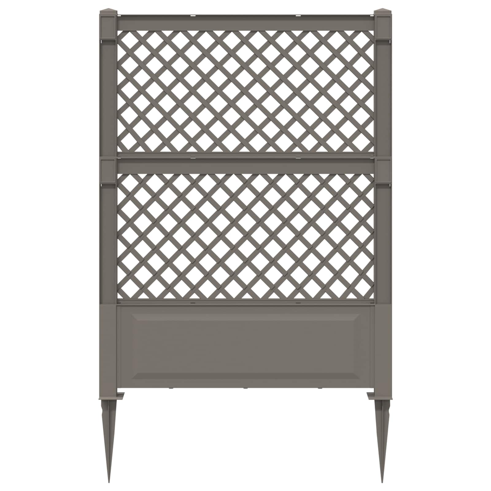 vidaXL Trellis z gwoździem Szary 99 x 6 x 165 cm PP
