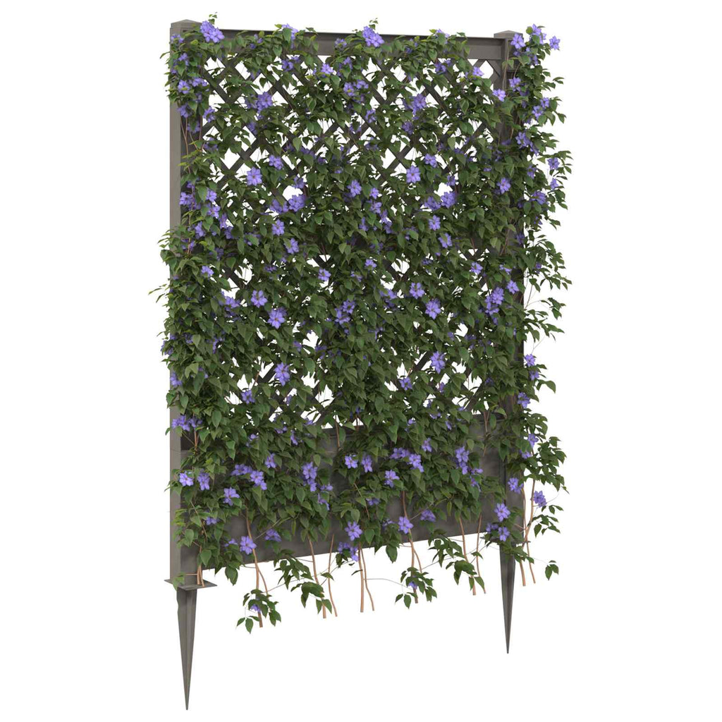 vidaXL Trellis z gwoździem Szary 99 x 6 x 165 cm PP