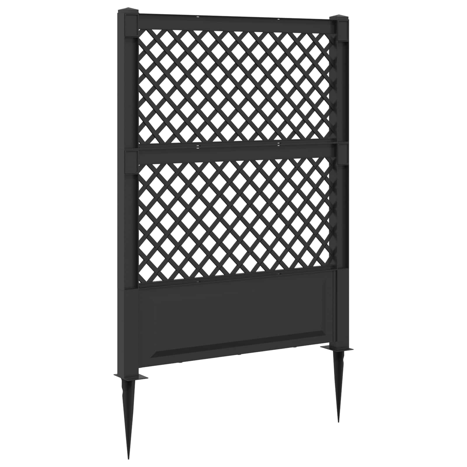 vidaXL Trellis z gwoździem antracytowy 99 x 6 x 165 cm PP
