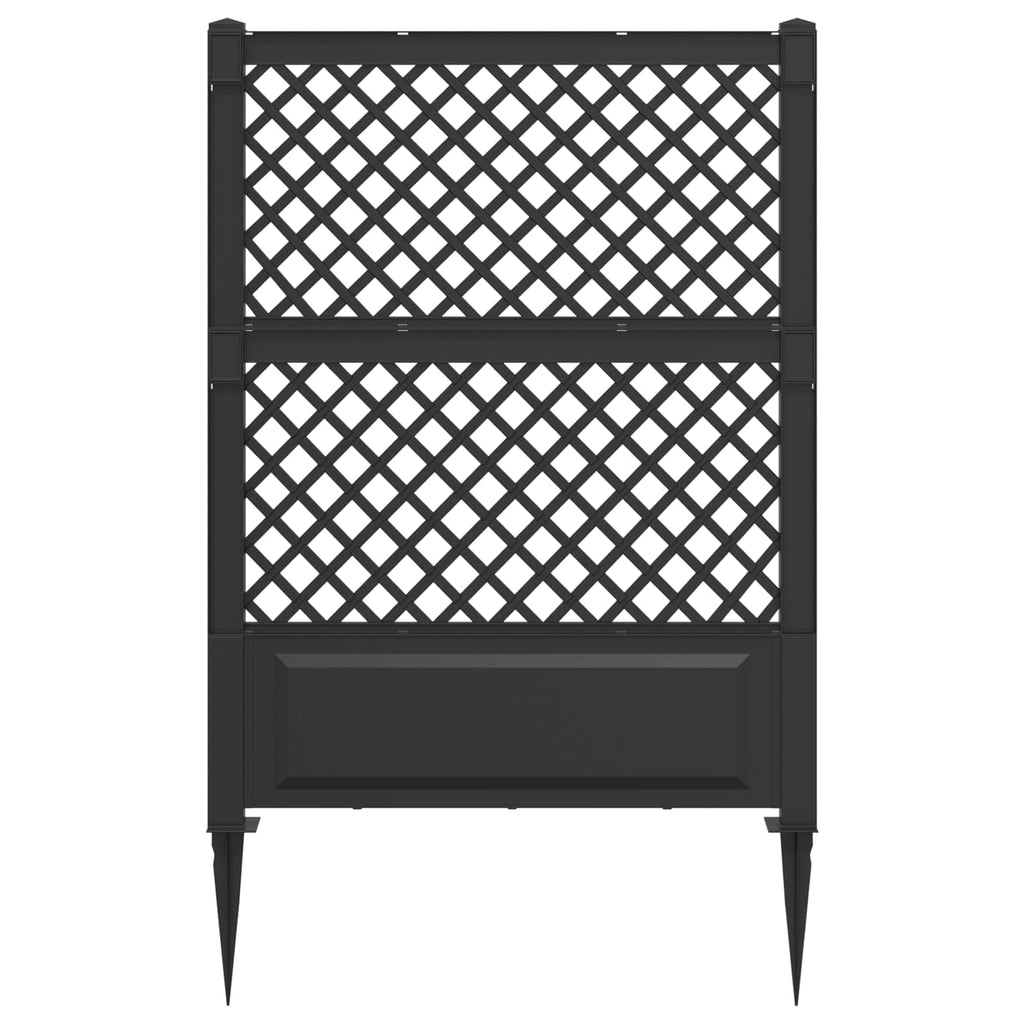 vidaXL Trellis z gwoździem antracytowy 99 x 6 x 165 cm PP