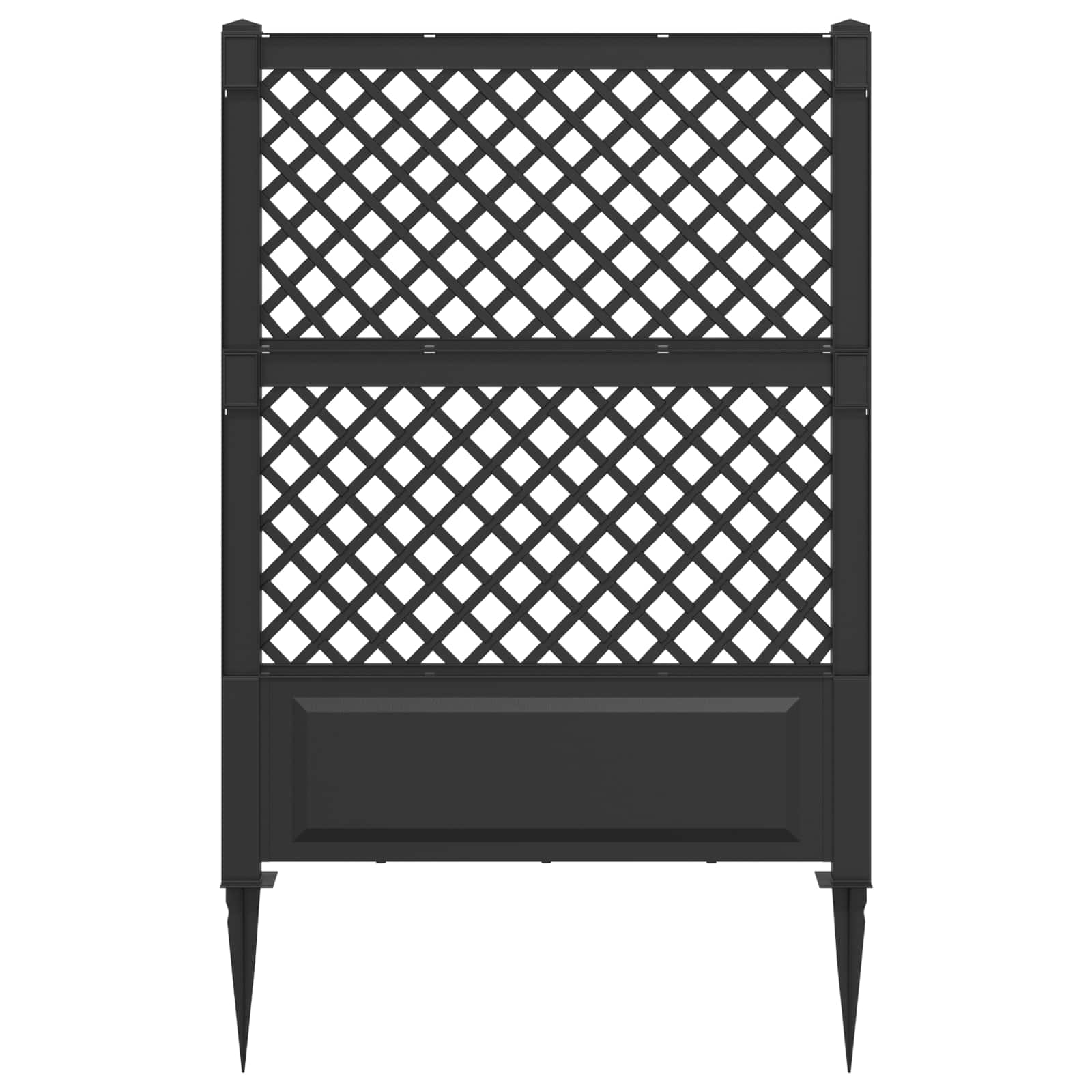 vidaXL Trellis z gwoździem antracytowy 99 x 6 x 165 cm PP