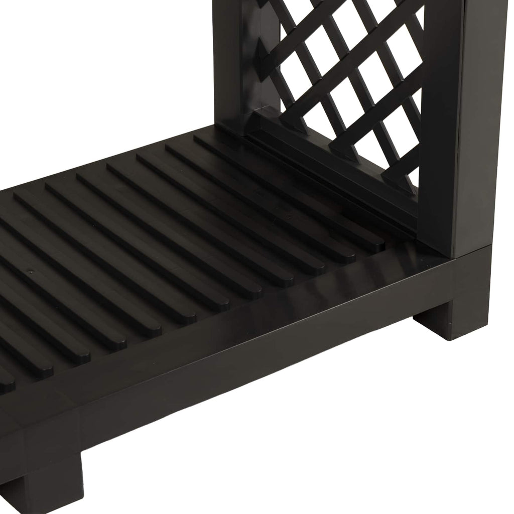 vidaXL Stojak na drewno kominkowe 114 x 46 x 101 cm PP antracytowy