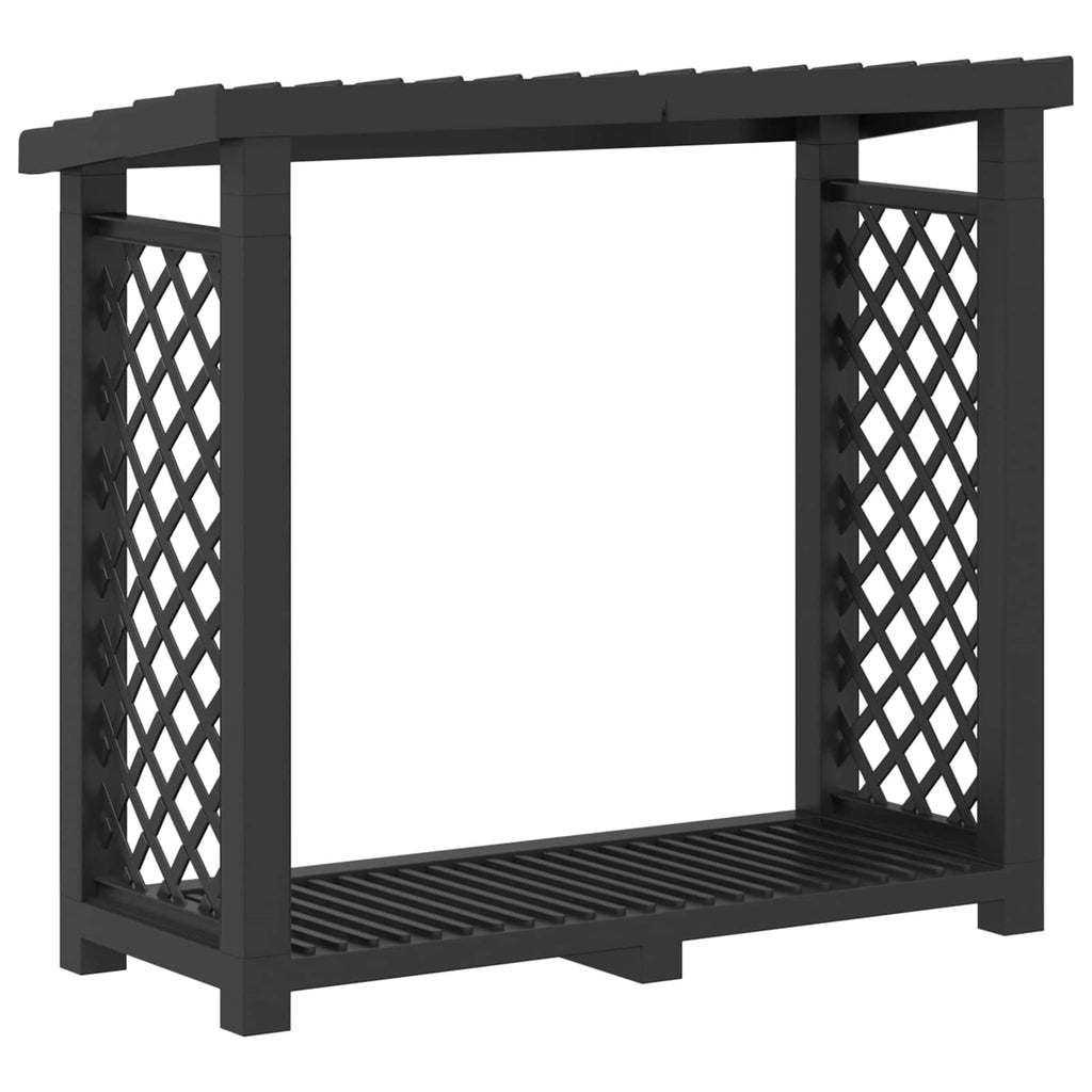 vidaXL Stojak na drewno kominkowe 114 x 46 x 101 cm PP antracytowy