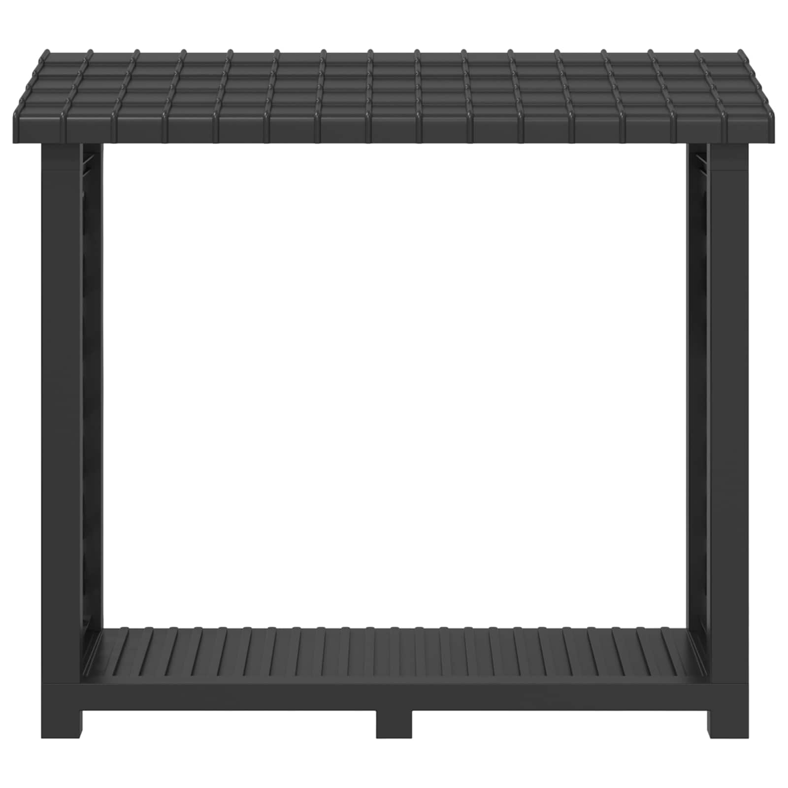 vidaXL Stojak na drewno kominkowe 114 x 46 x 101 cm PP antracytowy