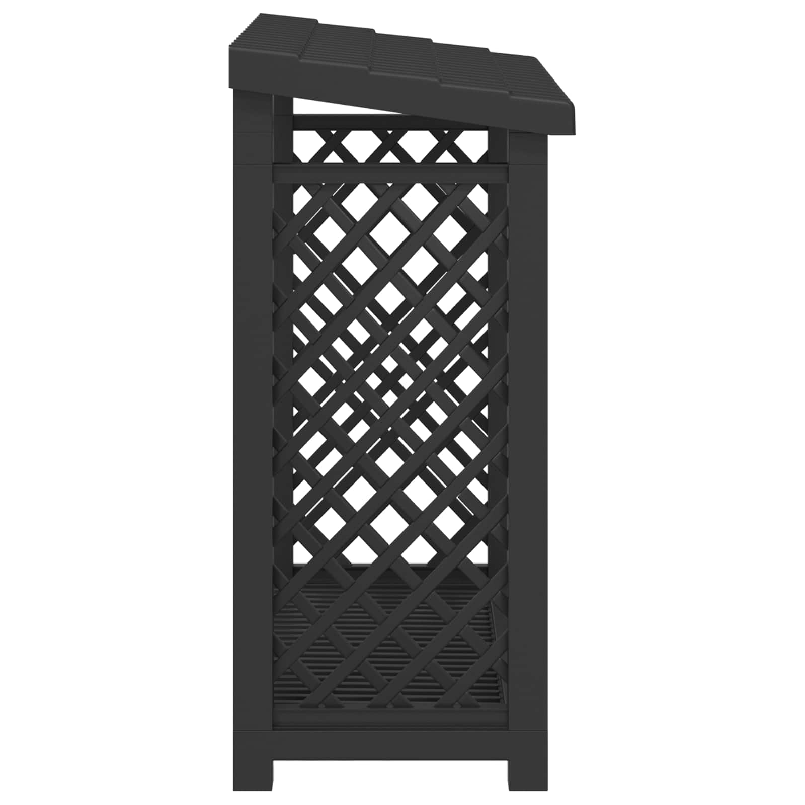 vidaXL Stojak na drewno kominkowe 114 x 46 x 101 cm PP antracytowy