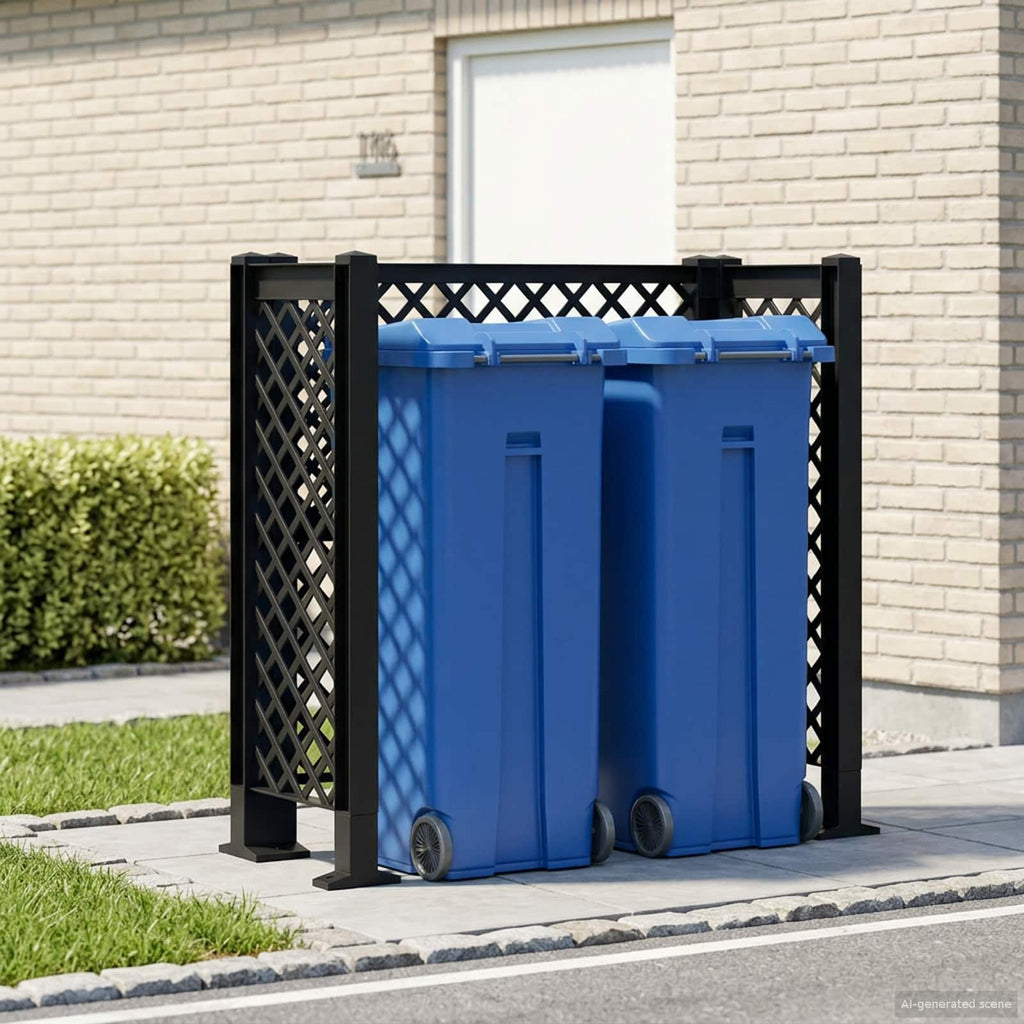 vidaXL Trellis Na Kosz antracytowy 123 x 47 x 114 cm PP