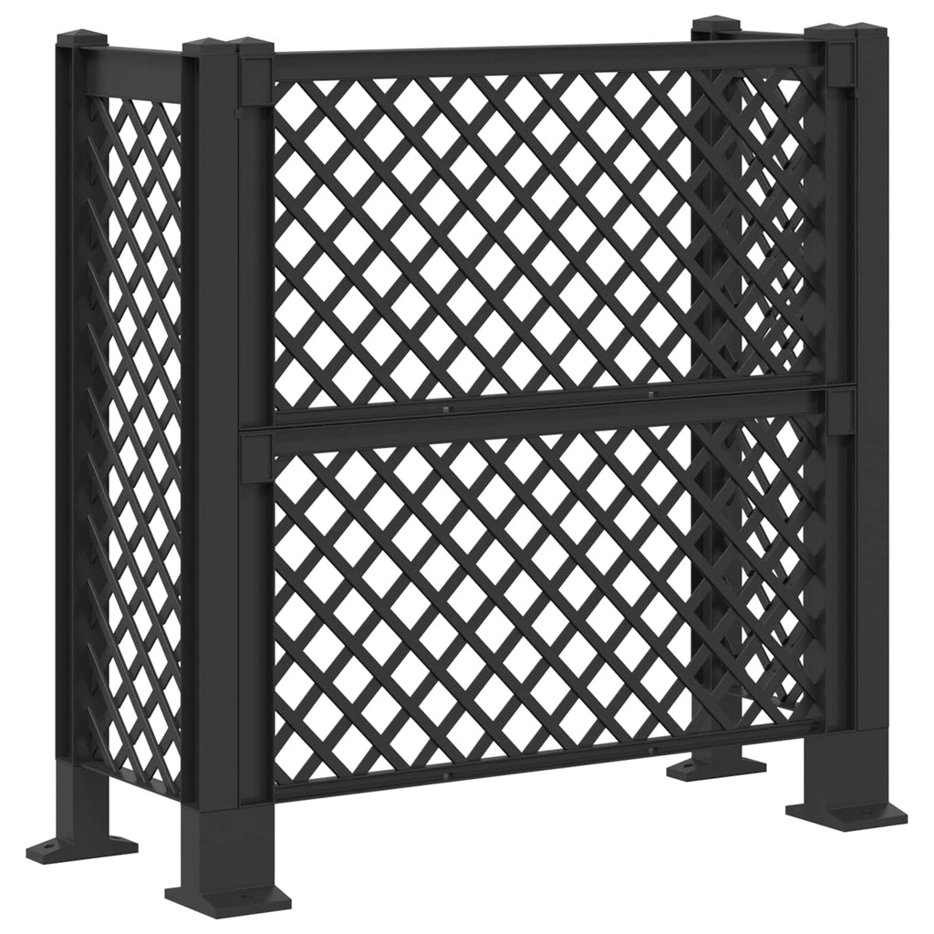 vidaXL Trellis Na Kosz antracytowy 123 x 47 x 114 cm PP