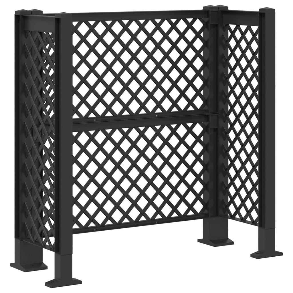 vidaXL Trellis Na Kosz antracytowy 123 x 47 x 114 cm PP