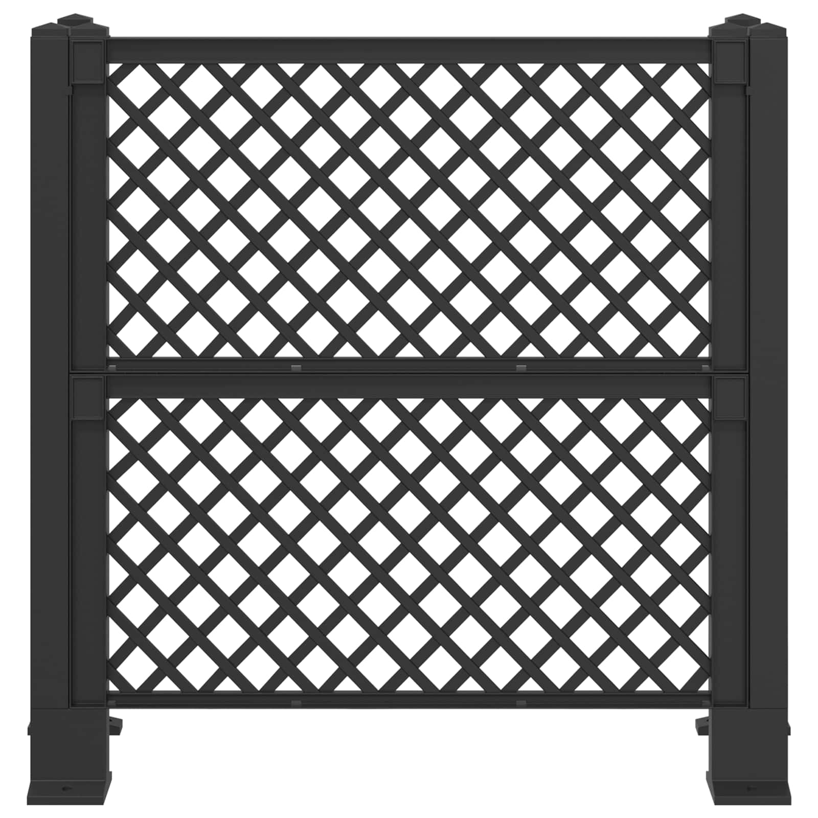 vidaXL Trellis Na Kosz antracytowy 123 x 47 x 114 cm PP