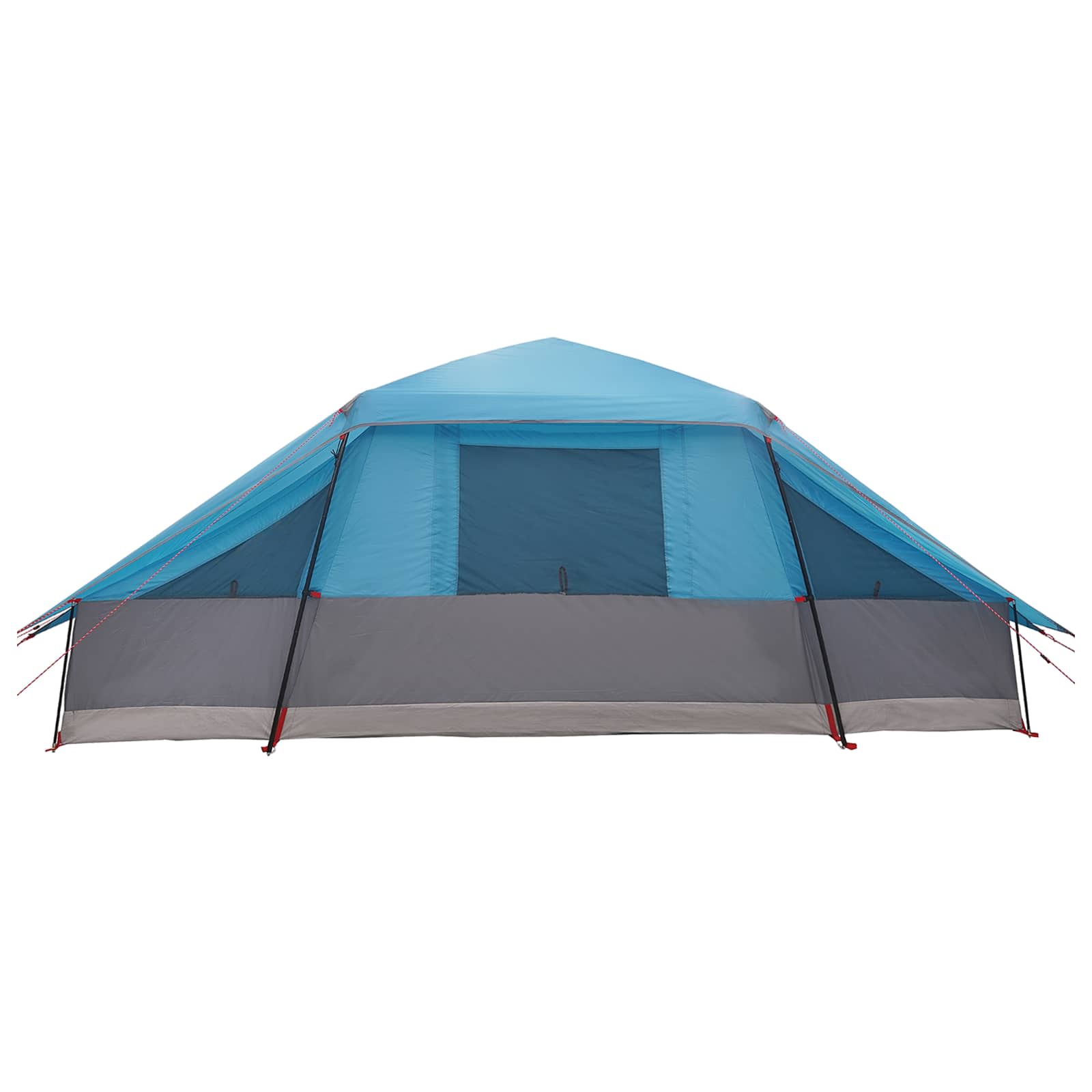 vidaXL Namiot rodzinny z tropikiem wodoodporny 10-osobowy niebieski