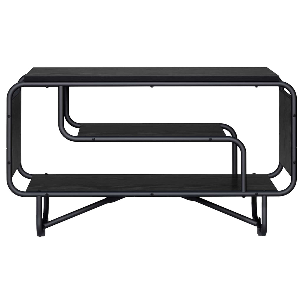 vidaXL Stół pod telewizor 80 x 36 x 45 cm Czarny dąb