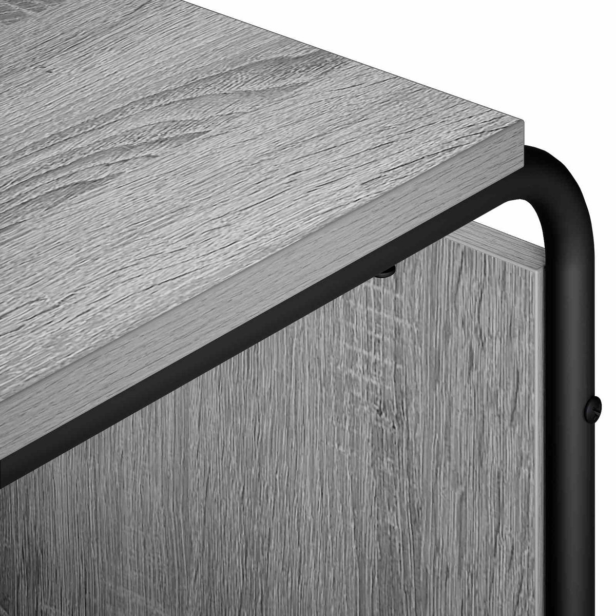 vidaXL Stół pod telewizor 80 x 36 x 45 cm Szary Sonoma