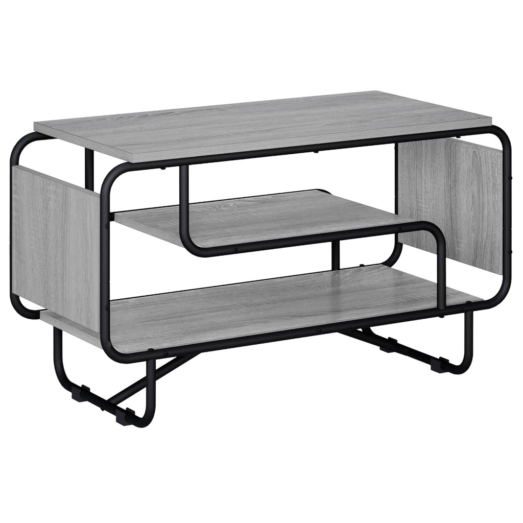 vidaXL Stół pod telewizor 80 x 36 x 45 cm Szary Sonoma