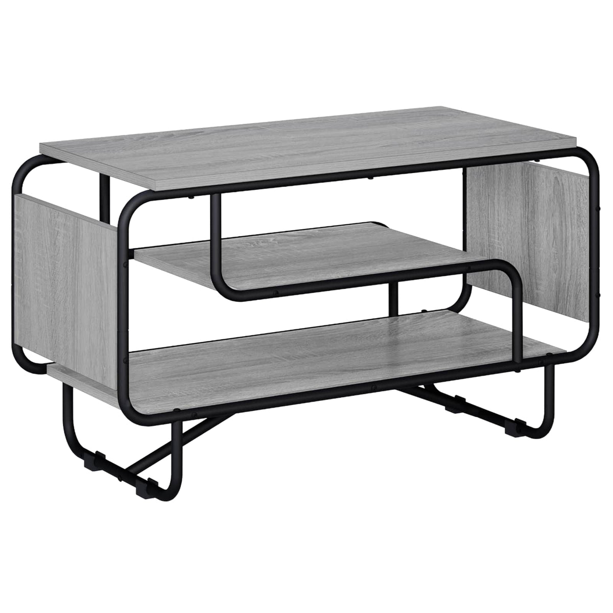 vidaXL Stół pod telewizor 80 x 36 x 45 cm Szary Sonoma