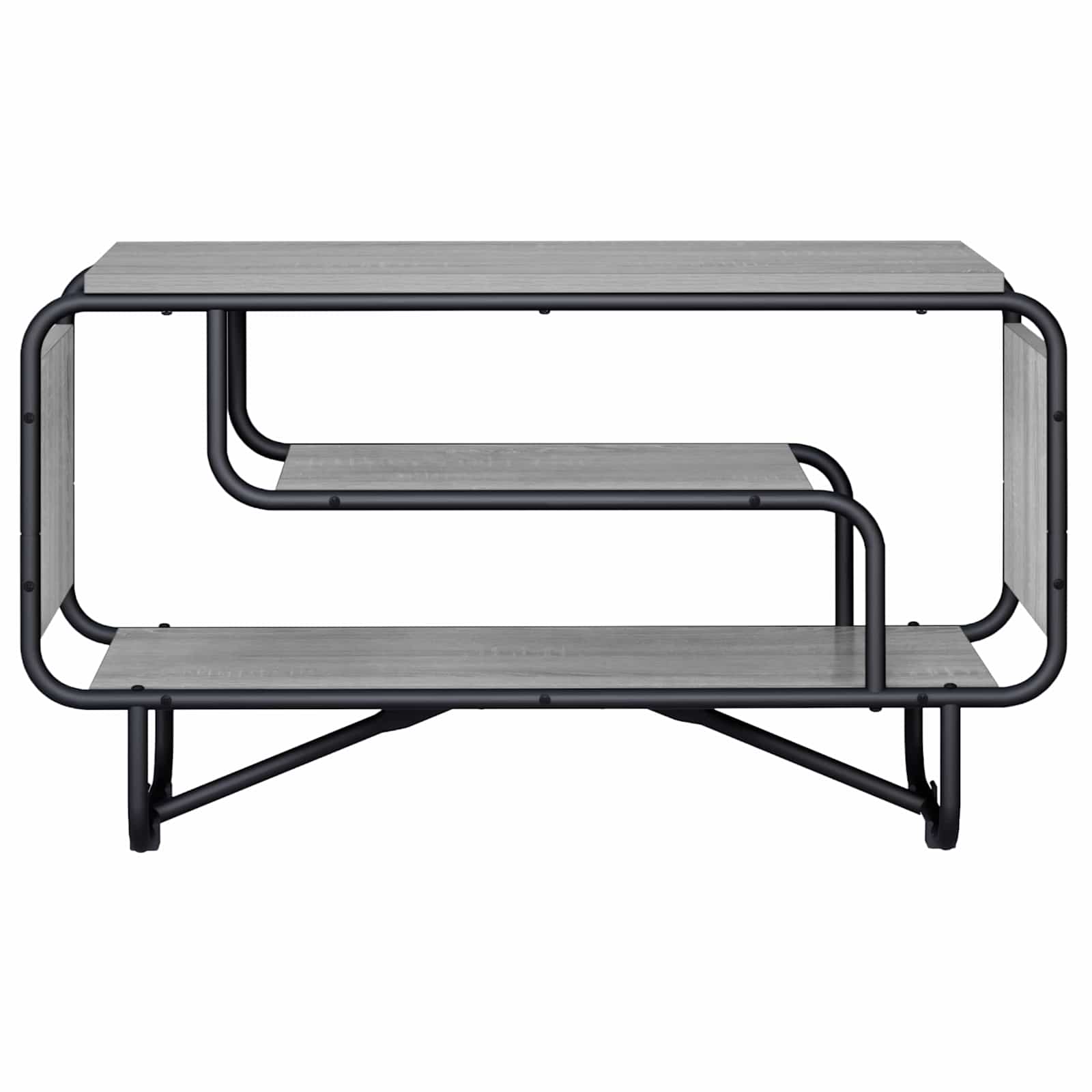 vidaXL Stół pod telewizor 80 x 36 x 45 cm Szary Sonoma