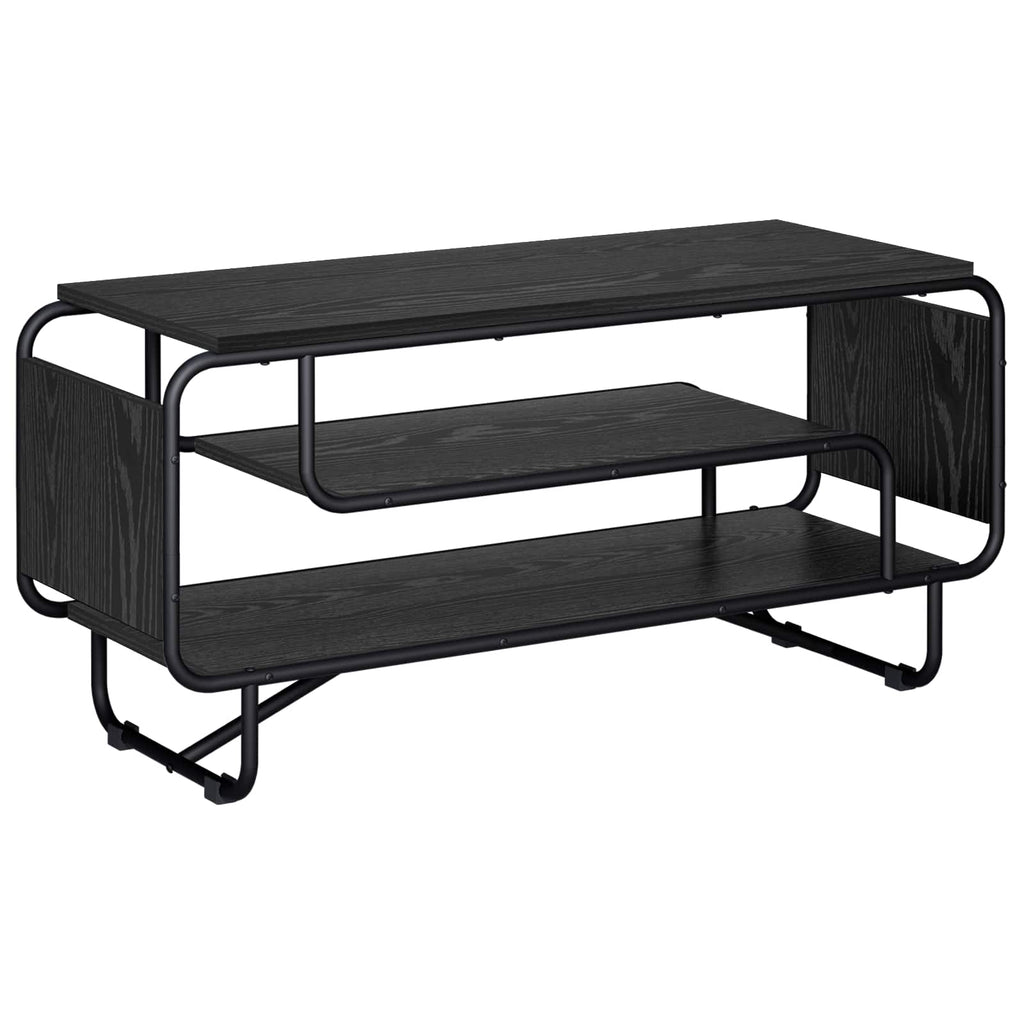 vidaXL Stół pod telewizor 98 x 36 x 45 cm Czarny dąb