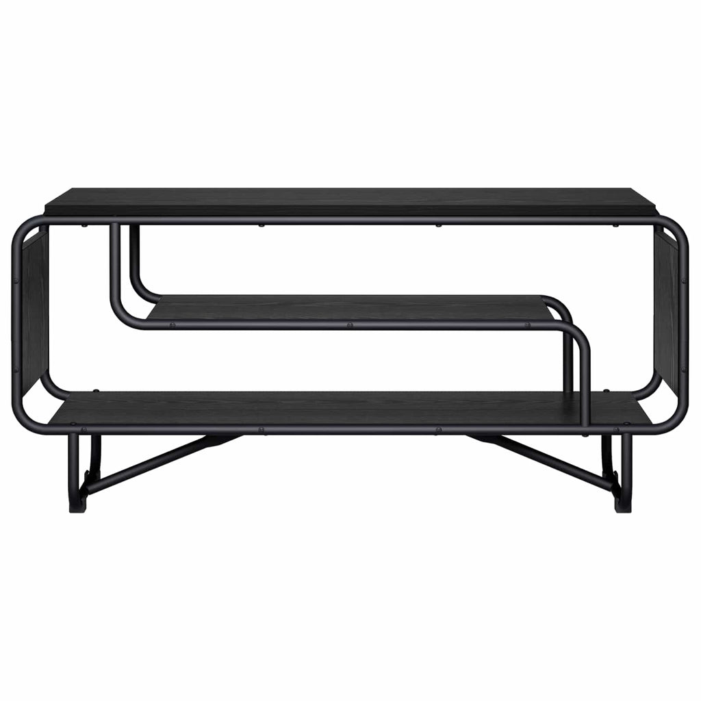 vidaXL Stół pod telewizor 98 x 36 x 45 cm Czarny dąb