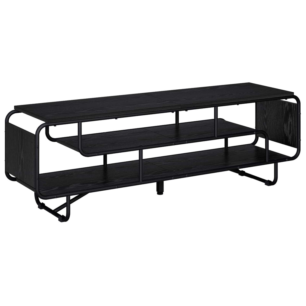 vidaXL Stół pod telewizor 140 x 36 x 45 cm Czarny dąb