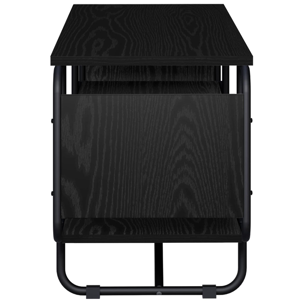 vidaXL Stół pod telewizor 140 x 36 x 45 cm Czarny dąb