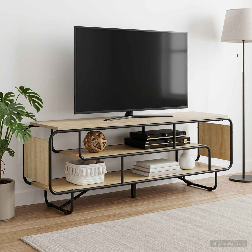 vidaXL Stół pod telewizor 140 x 36 x 45 cm dąb Sonoma