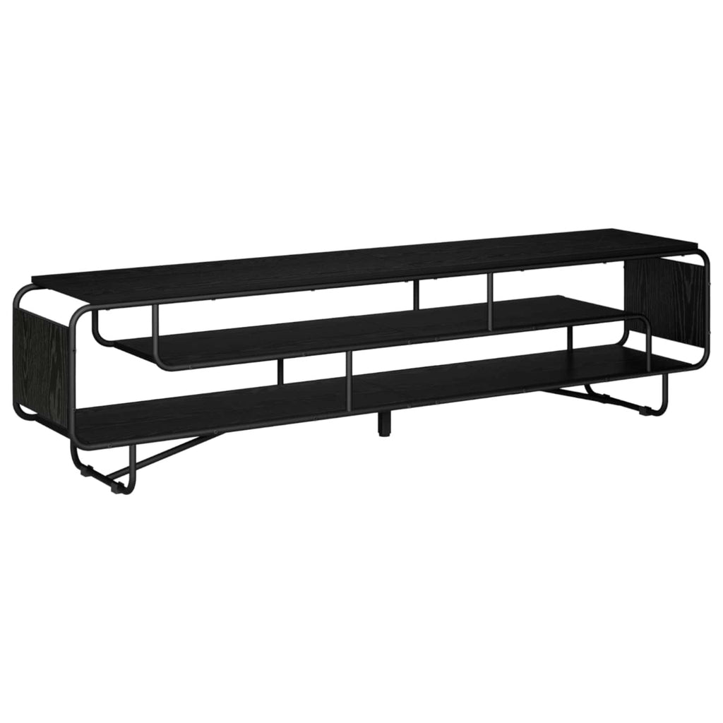 vidaXL Stół pod telewizor 180 x 36 x 45 cm Czarny dąb