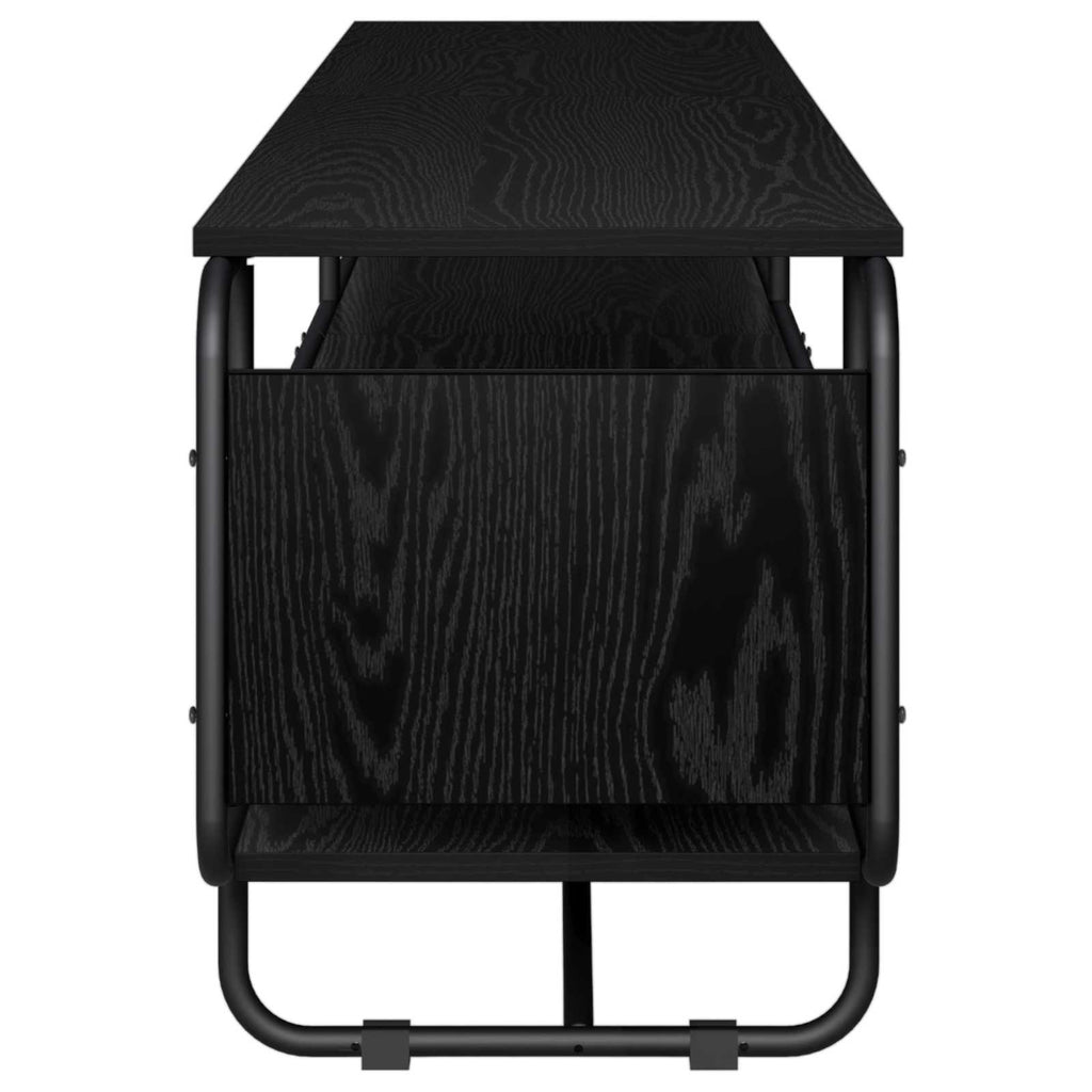 vidaXL Stół pod telewizor 180 x 36 x 45 cm Czarny dąb