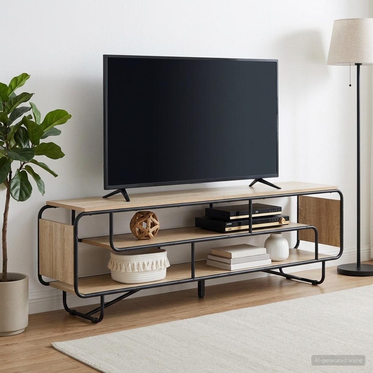 vidaXL Stół pod telewizor 180 x 36 x 45 cm dąb Sonoma