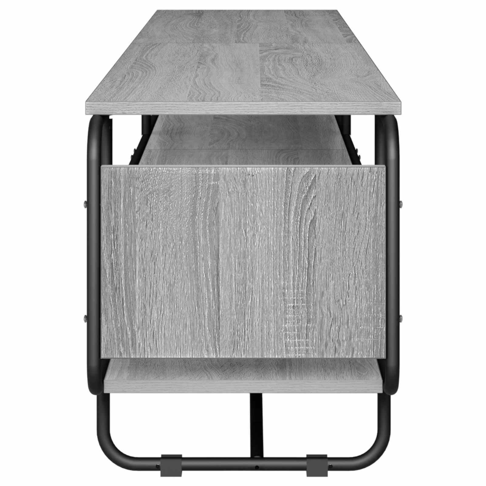 vidaXL Stół pod telewizor 180 x 36 x 45 cm Szary Sonoma