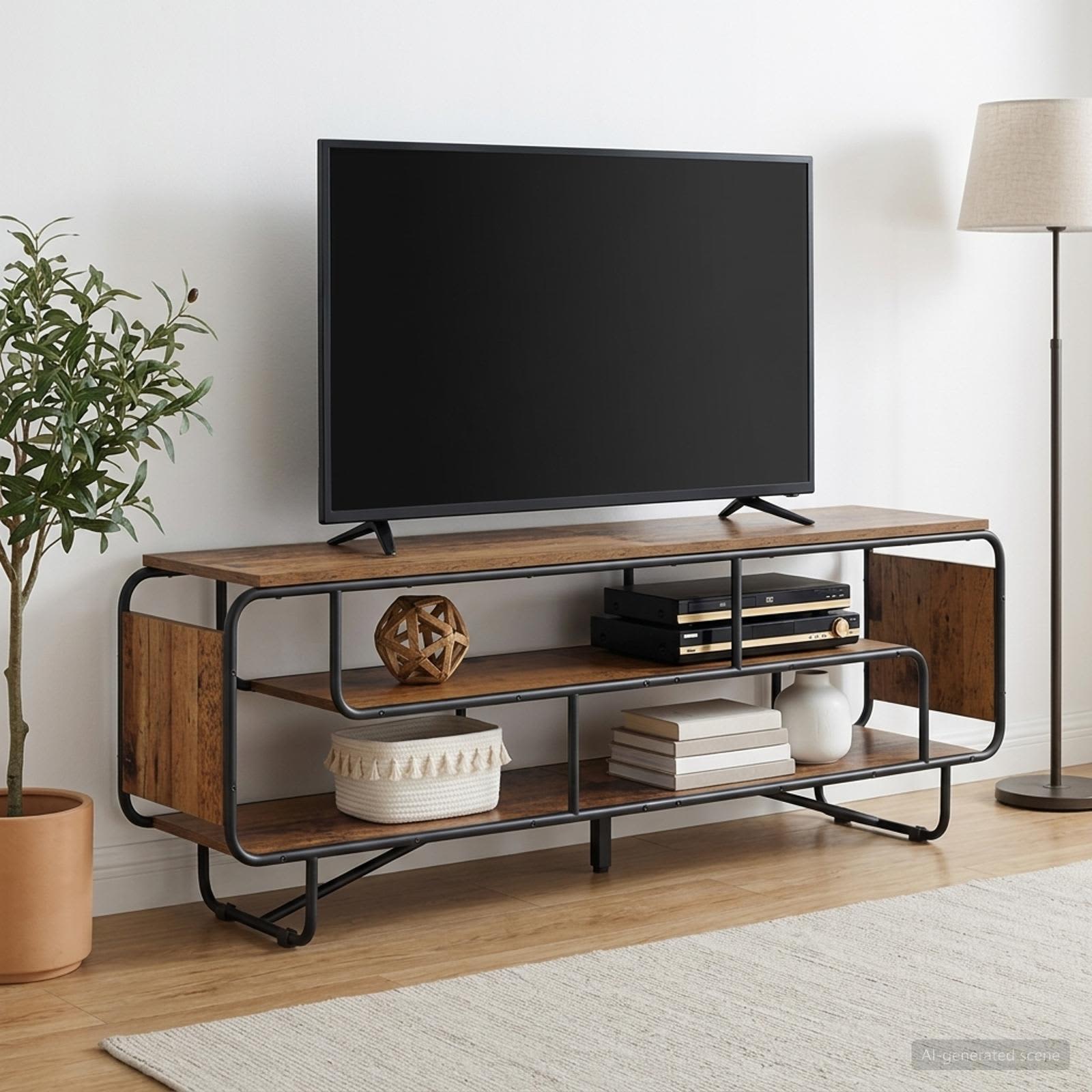 vidaXL Stół pod telewizor 180 x 36 x 45 cm Stare drewno
