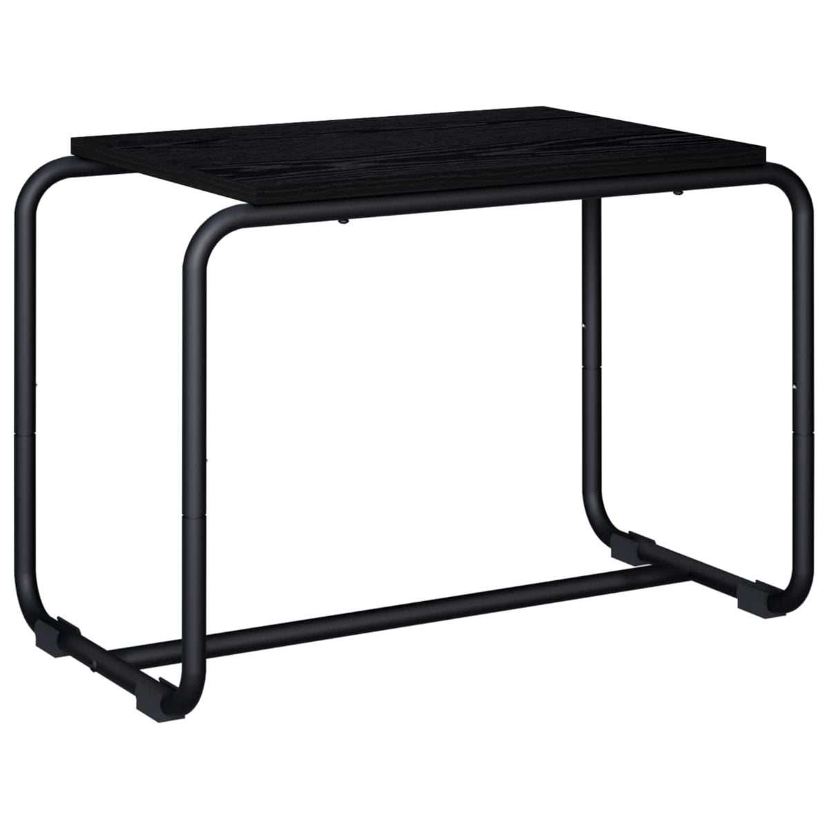 vidaXL Stół pod telewizor 60 x 35.5 x 42 cm Czarny dąb