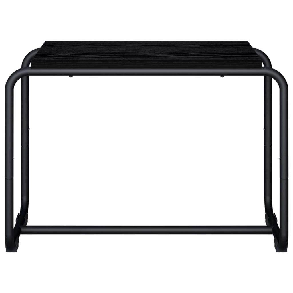 vidaXL Stół pod telewizor 60 x 35.5 x 42 cm Czarny dąb