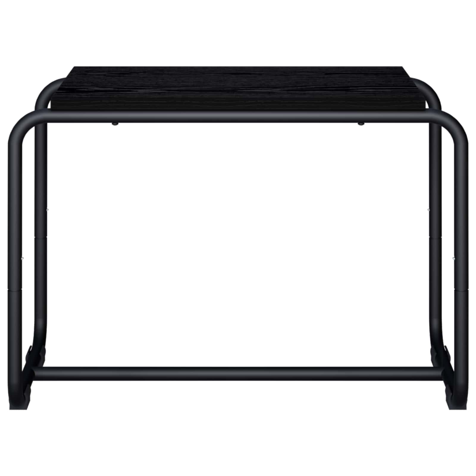 vidaXL Stół pod telewizor 60 x 35.5 x 42 cm Czarny dąb