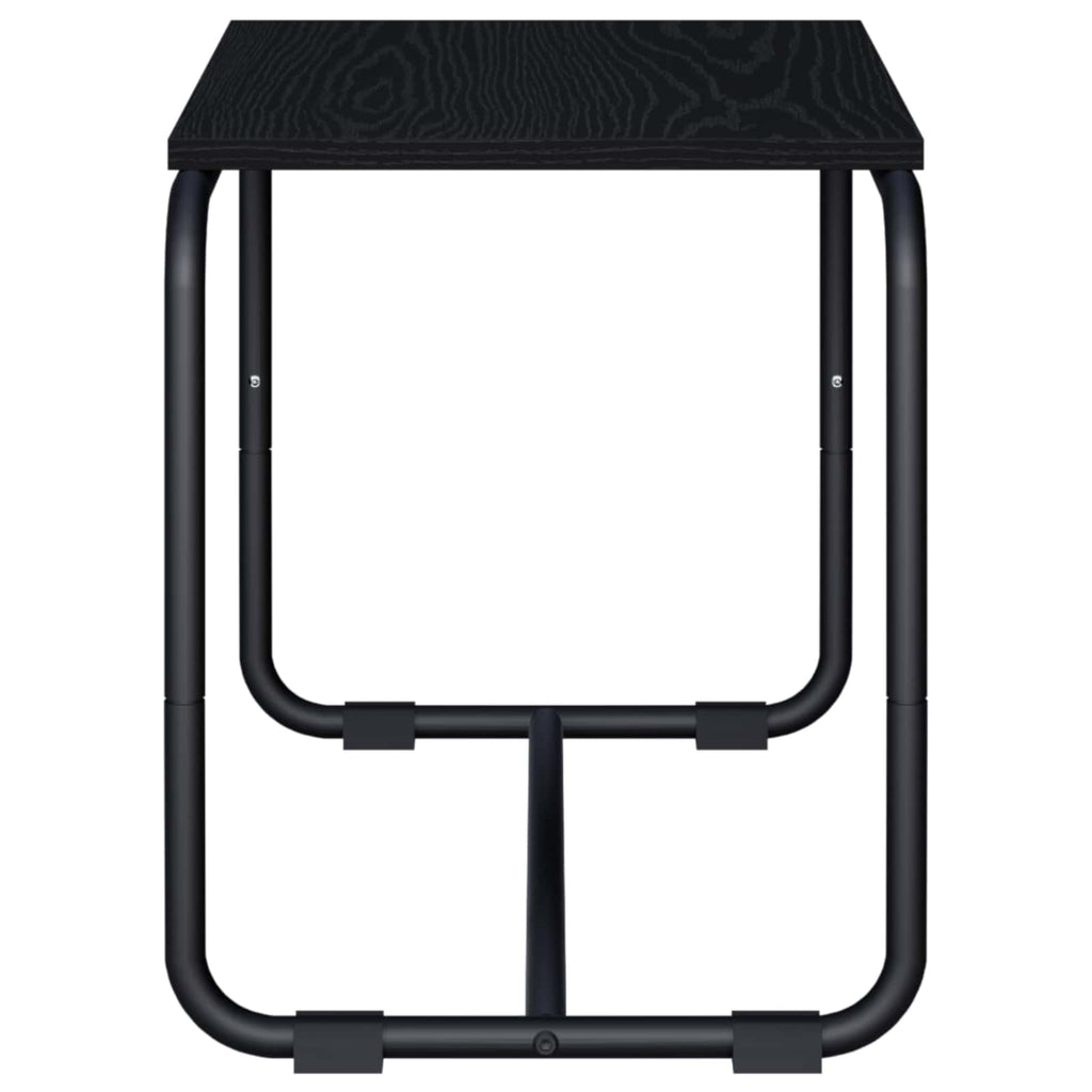 vidaXL Stół pod telewizor 60 x 35.5 x 42 cm Czarny dąb