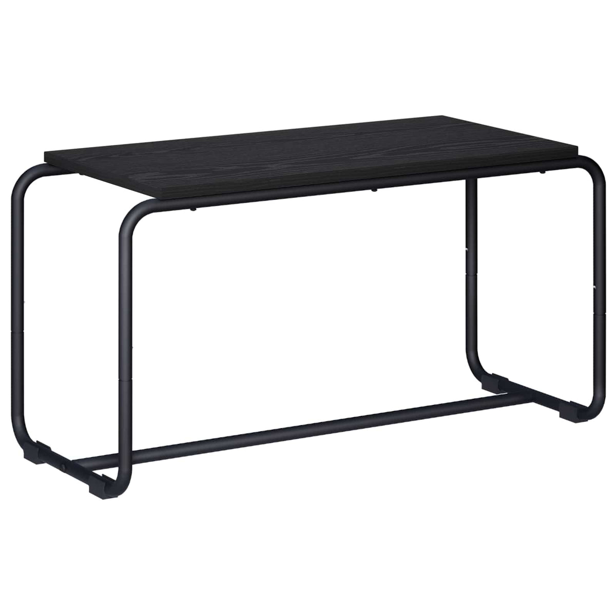 vidaXL Stół pod telewizor 80 x 35,5 x 42 cm Czarny dąb