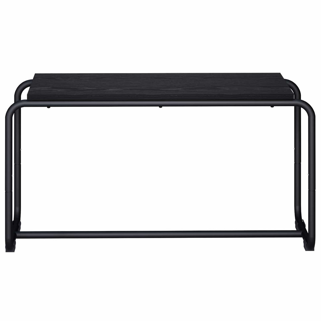 vidaXL Stół pod telewizor 80 x 35,5 x 42 cm Czarny dąb