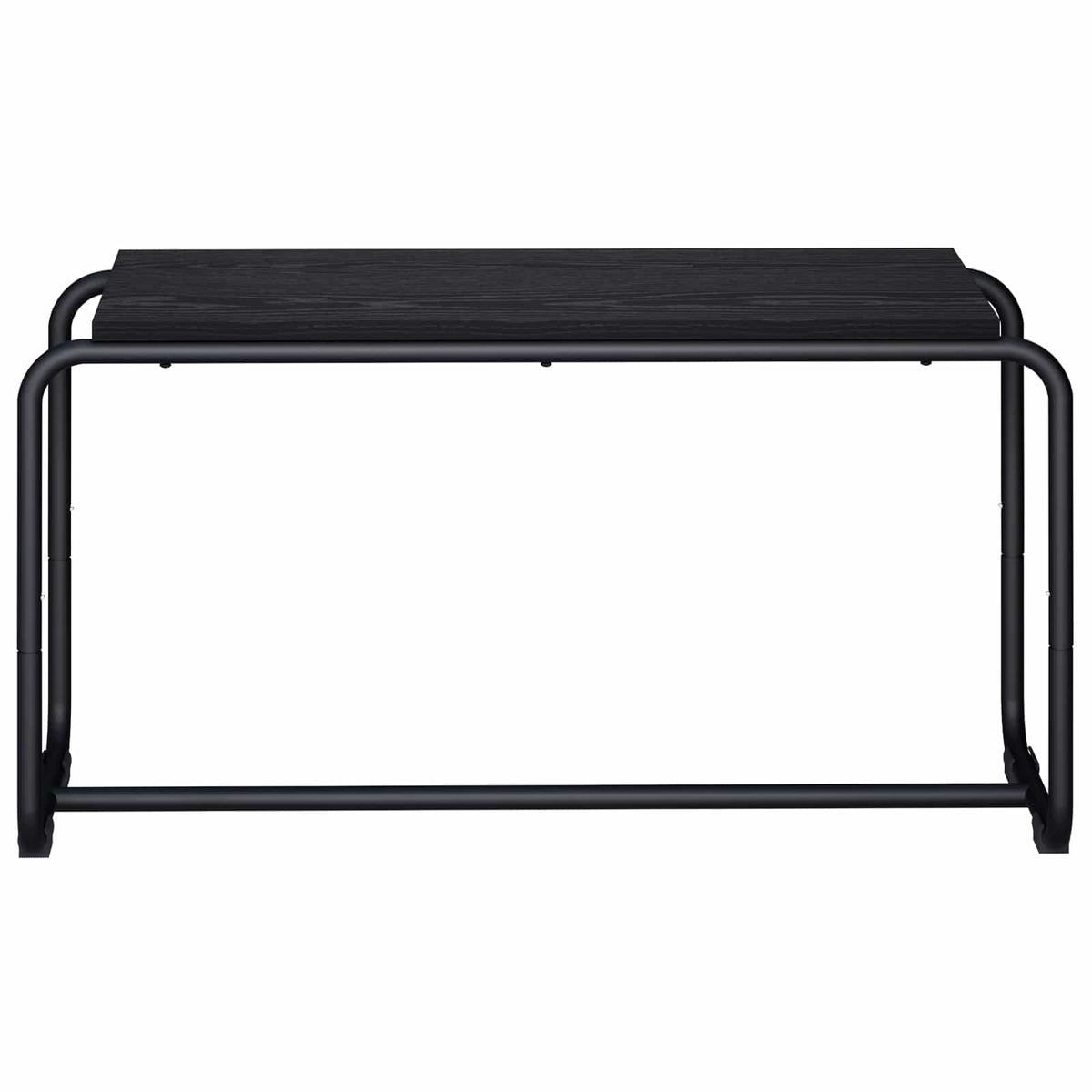 vidaXL Stół pod telewizor 80 x 35,5 x 42 cm Czarny dąb