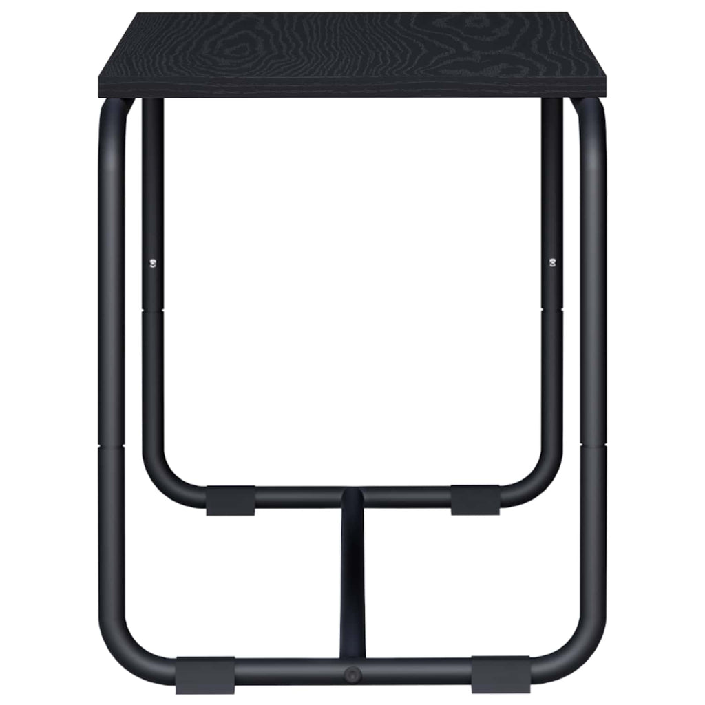 vidaXL Stół pod telewizor 80 x 35,5 x 42 cm Czarny dąb