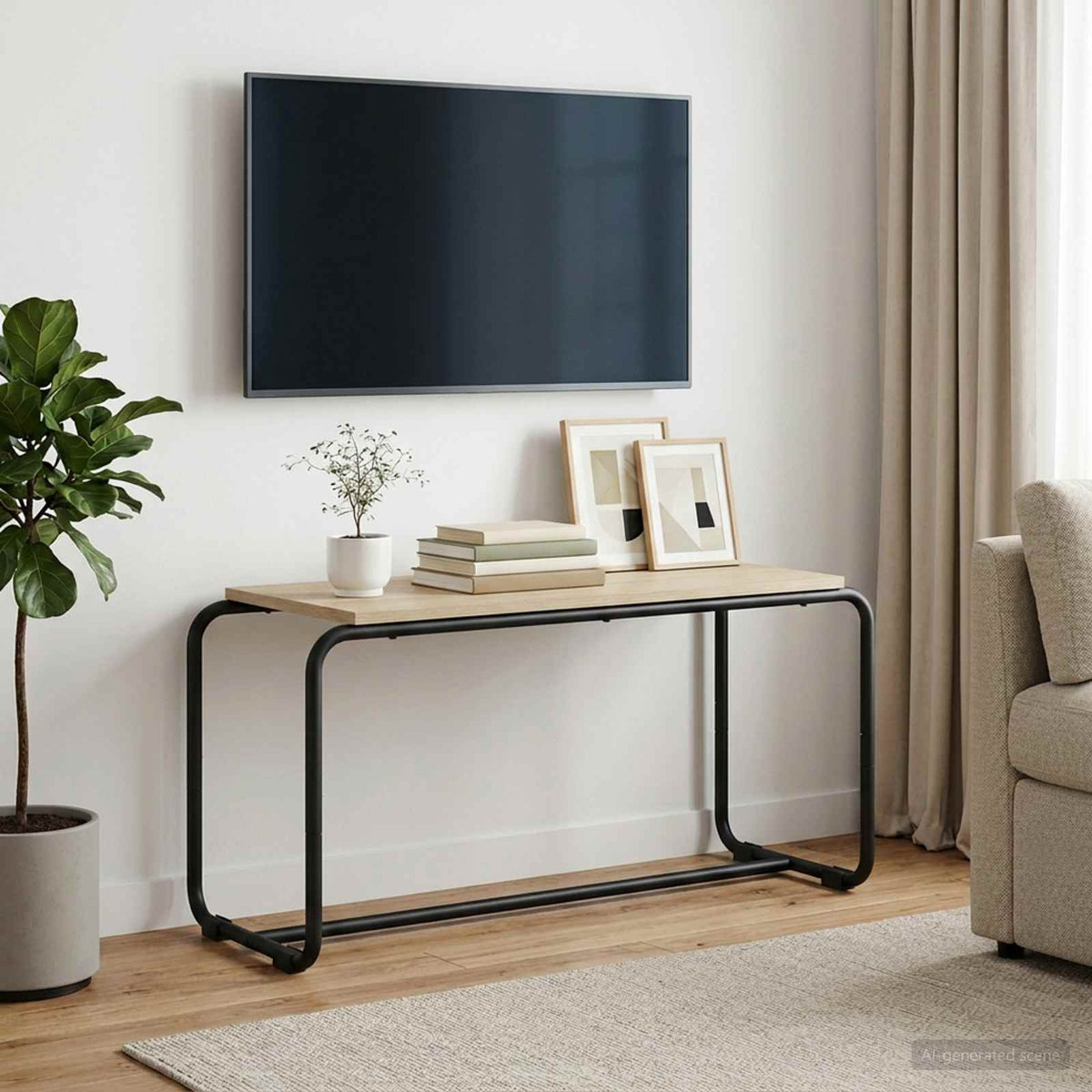 vidaXL Stół pod telewizor 80 x 35,5 x 42 cm dąb Sonoma