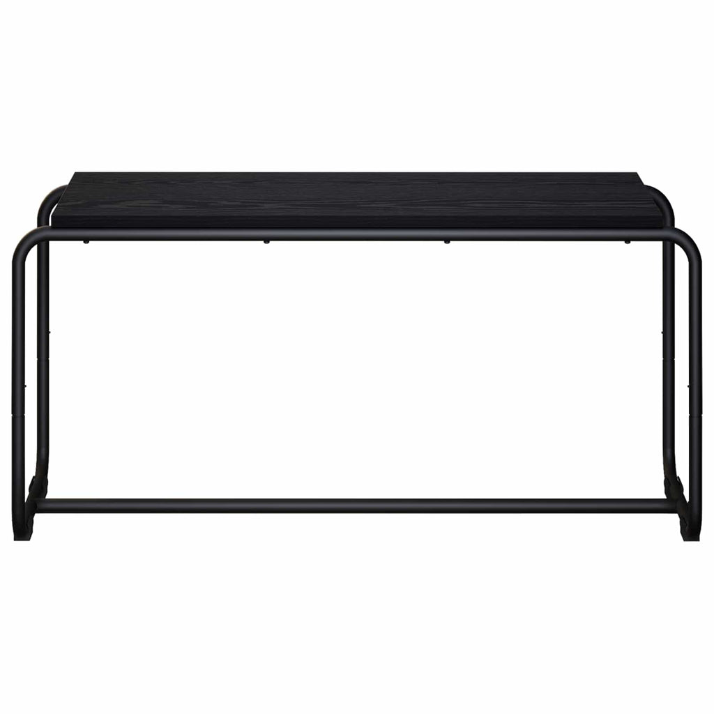 vidaXL Stół pod telewizor 98 x 35.5 x 42 cm Czarny dąb
