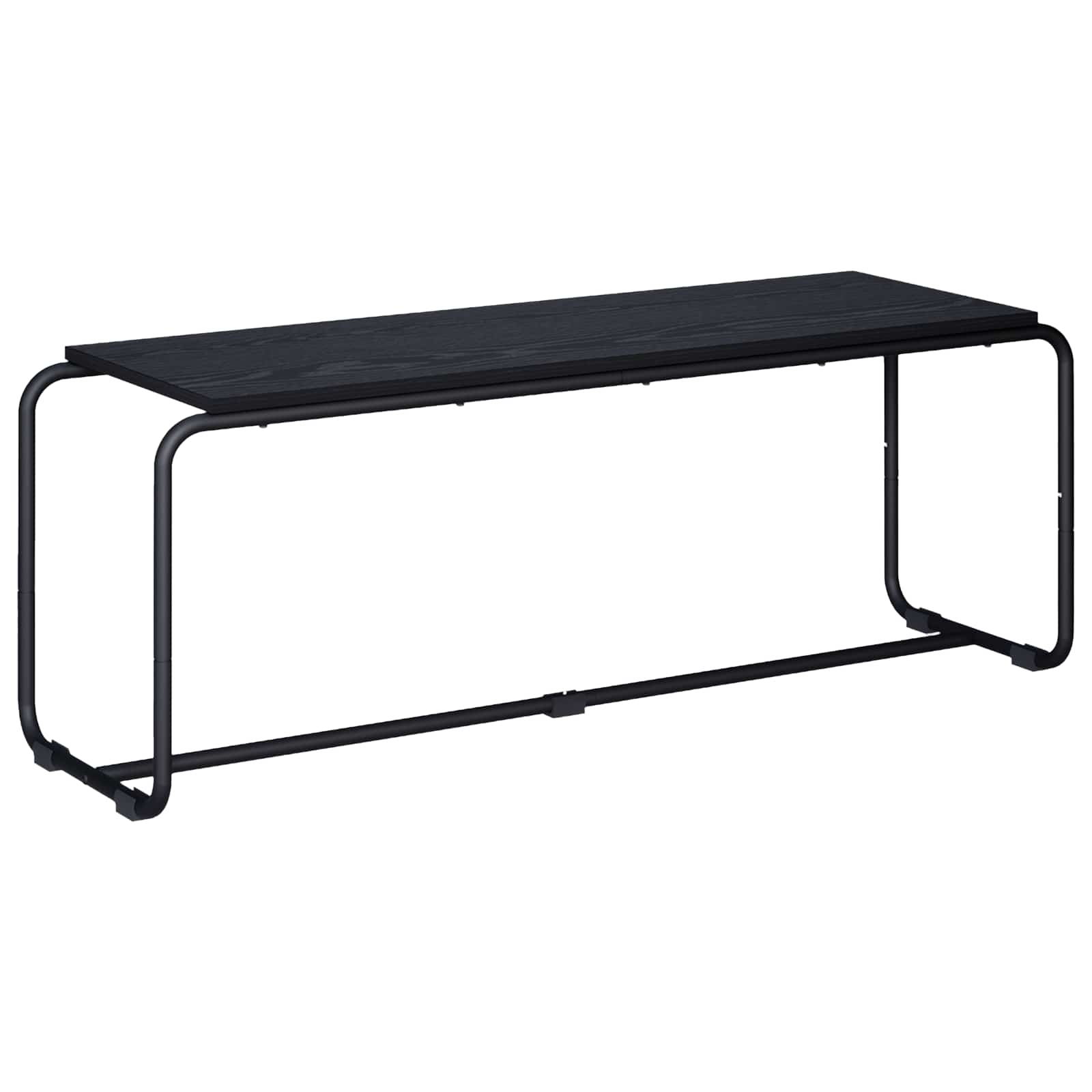 vidaXL Stół pod telewizor 113.5 x 35.5 x 42 cm Czarny dąb