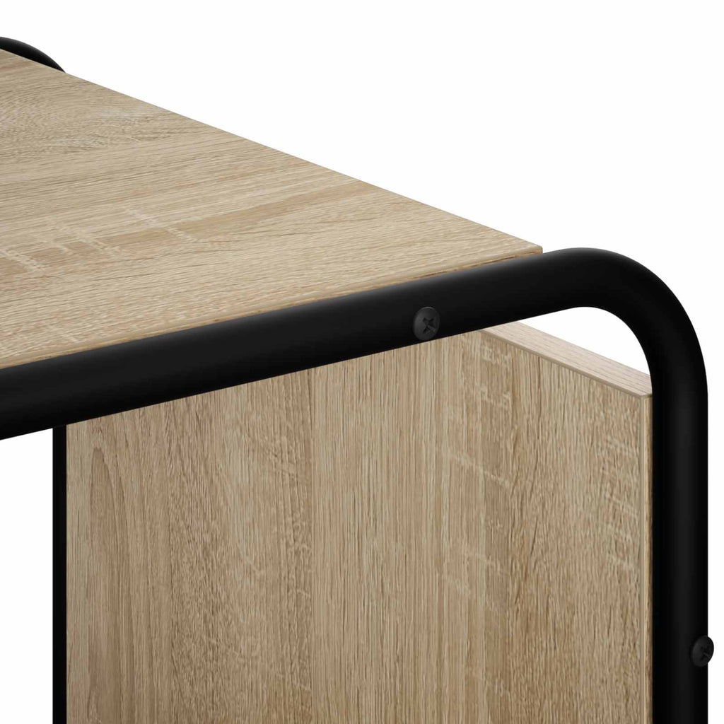 vidaXL Komoda dąb Sonoma 98 x 37,5 x 75,5 cm Materiał drewnopochodny
