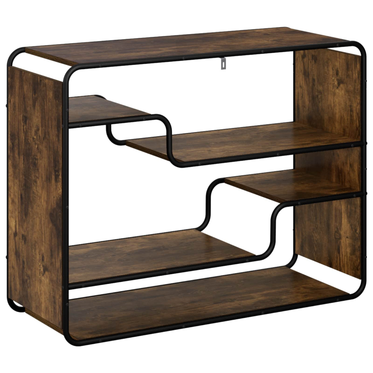 vidaXL Komoda Dąb wędzony 98 x 37,5 x 75,5 cm Materiał drewnopochodny
