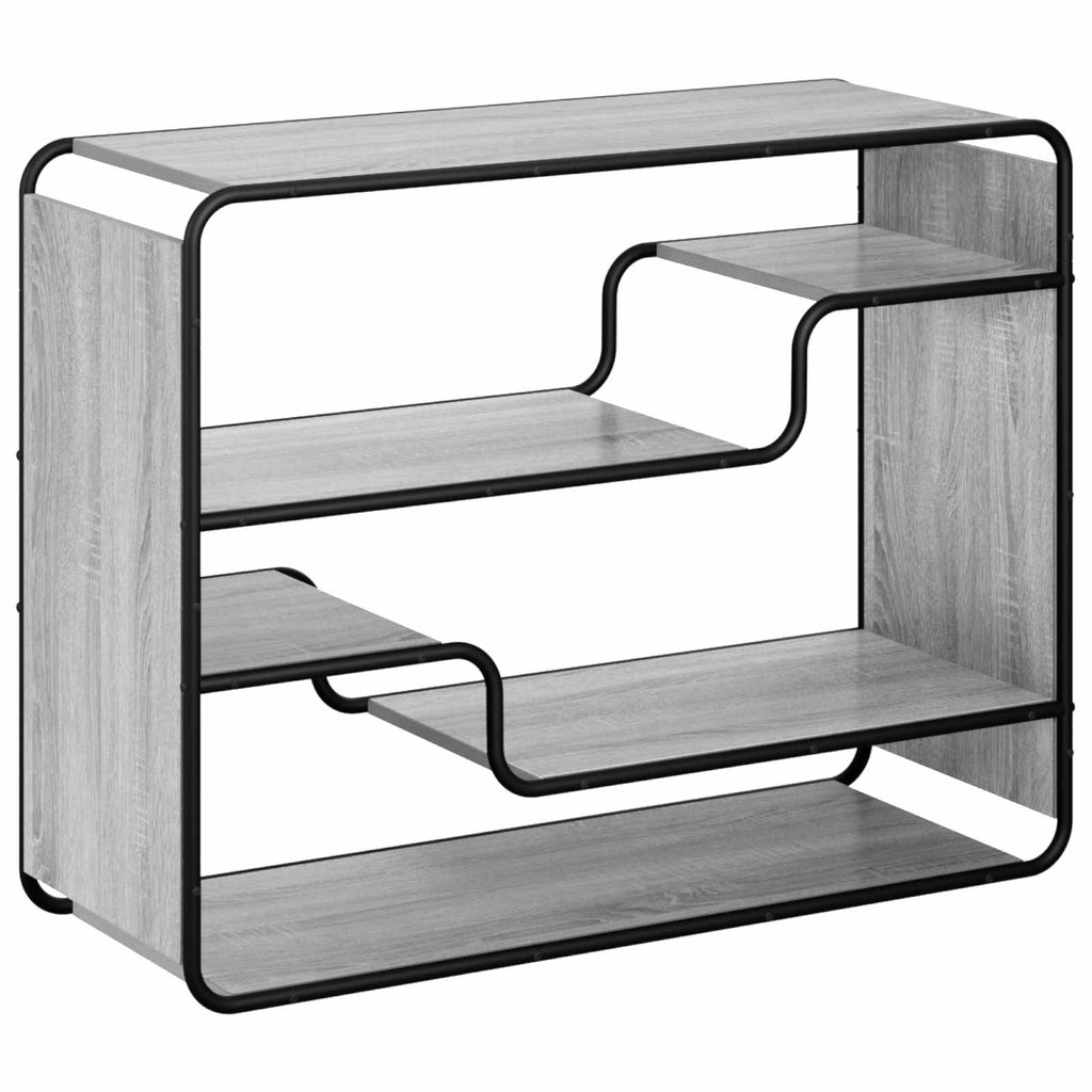 vidaXL Komoda Szary Sonoma 98 x 37,5 x 75,5 cm Materiał drewnopochodny