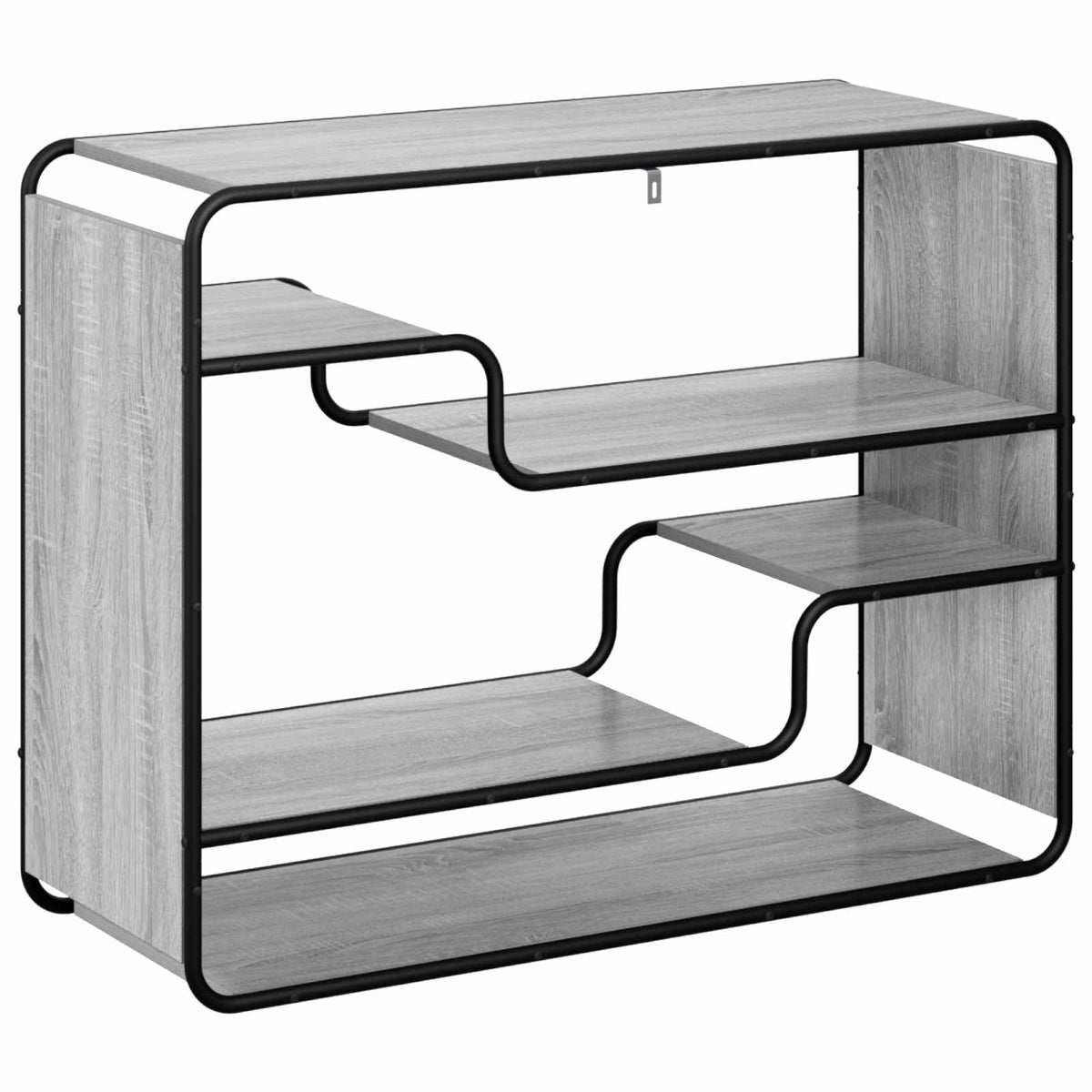 vidaXL Komoda Szary Sonoma 98 x 37,5 x 75,5 cm Materiał drewnopochodny