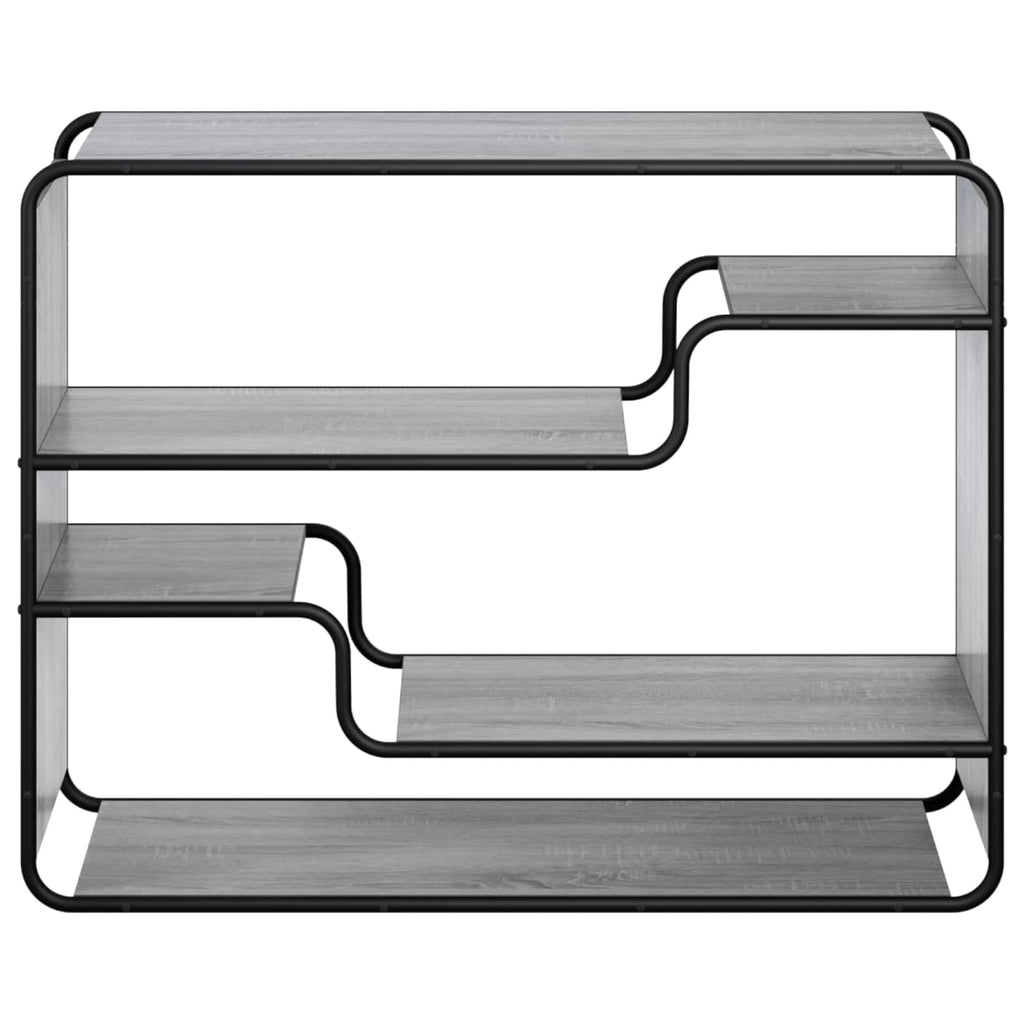 vidaXL Komoda Szary Sonoma 98 x 37,5 x 75,5 cm Materiał drewnopochodny