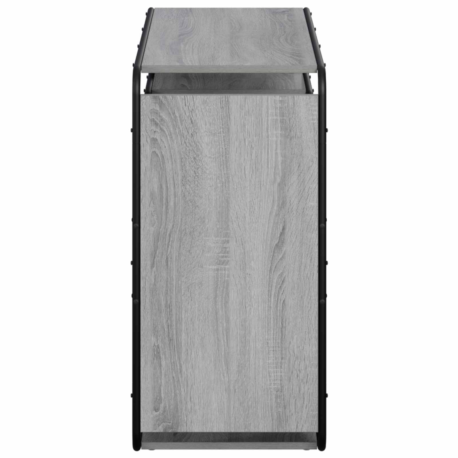 vidaXL Komoda Szary Sonoma 98 x 37,5 x 75,5 cm Materiał drewnopochodny
