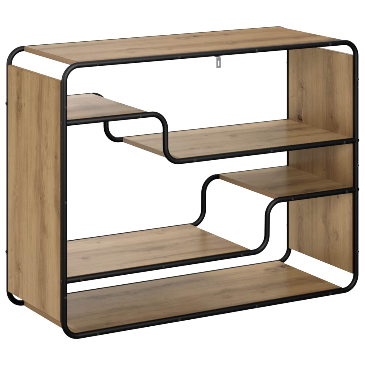 vidaXL Komoda Dąb artisan 98 x 37,5 x 75,5 cm Materiał drewnopochodny
