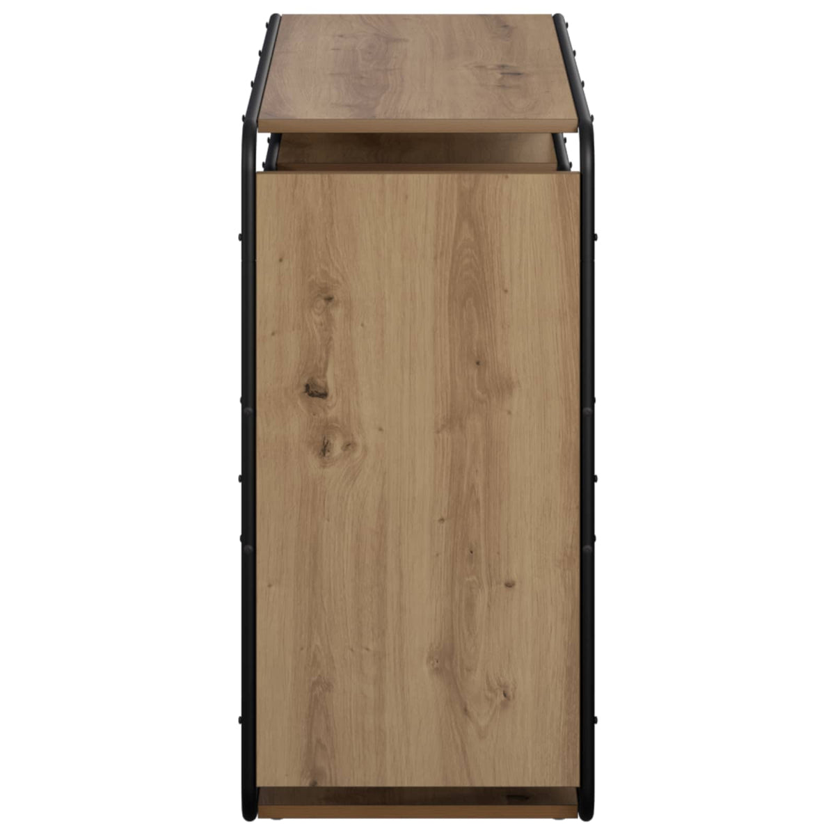 vidaXL Komoda Dąb artisan 98 x 37,5 x 75,5 cm Materiał drewnopochodny