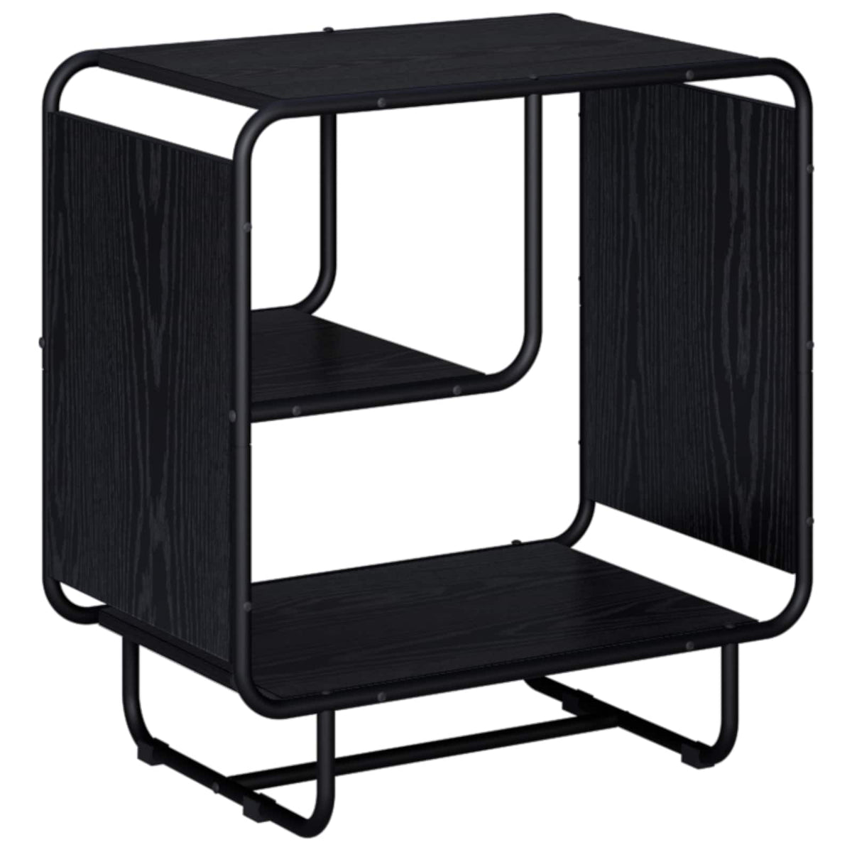 vidaXL Komoda Czarny dąb 60 x 37.5 x 64.5 cm Materiał drewnopochodny